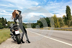 biker girl