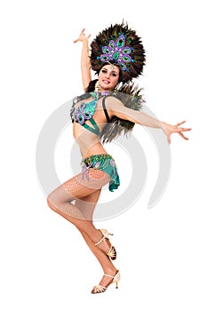carnival dancer posing