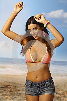 girl on the beach