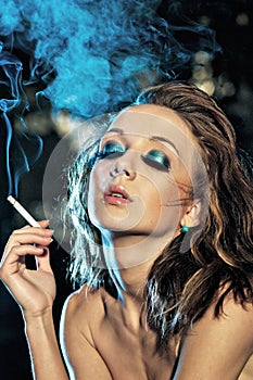 girl smoking