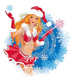 Santa girl