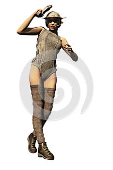 scifi female bounty hunter photo