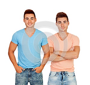 twins with shirts