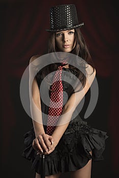 woman in cabaret show photo