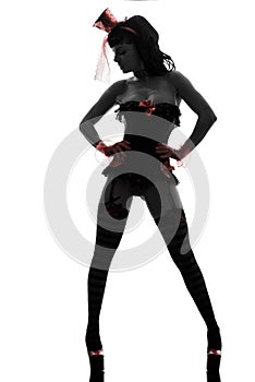 woman stripper showgirl silhouette photo