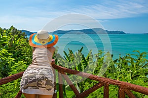 woman at viewpoint