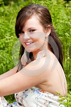 young female outdoors