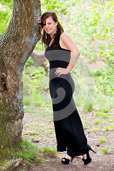 young female outdoors