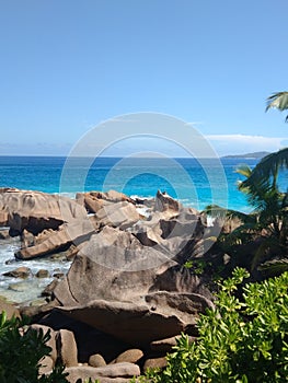 Seychelles beach in day time