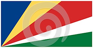 Seychelles flag - Republic of Seychelles
