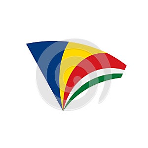 Seychelles flag, vector illustration