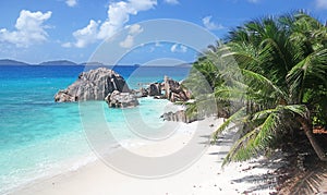 Seychelles idyllic Tropical Beach