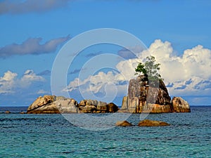 Seychelles, island of MahÃ©, Anse Soleil beach