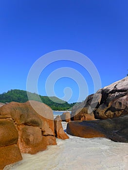 Seychelles, Mahe Island , Lazare Bay, Anse Gaulette beach