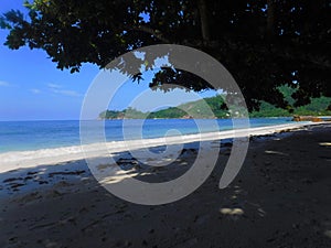 Seychelles, Mahe Island , Lazare Bay, Anse Gaulette beach