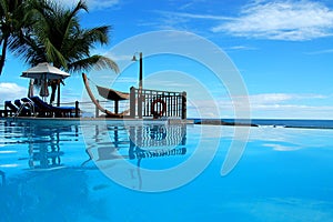 Seychelles pool view