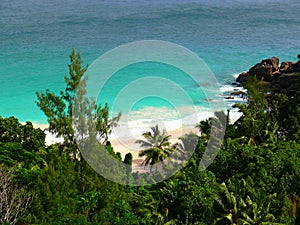Seychelles, Praslin Island, Anse Georgette beach