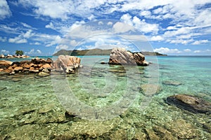Seychelles seascape.