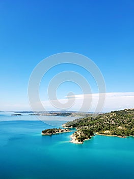 Seyhan Dam Lake view in spring