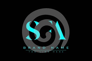 SFA abstract letter logo design
