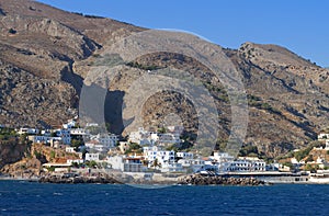 Sfakia port at Crete island in Greece photo