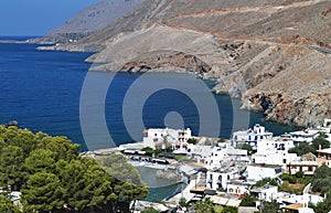 Sfakia village at Crete island, Greece photo