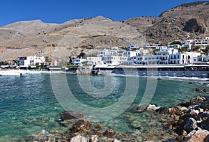 Sfakia village at Crete island in Greece photo