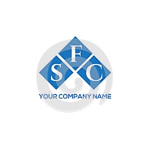 SFC letter logo design on WHITE background. SFC creative initials letter logo concept. SFC letter design