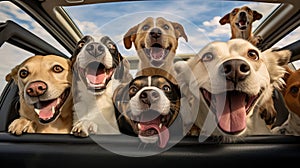 sfety dogs in a car