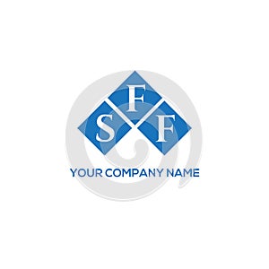 SFF letter logo design on WHITE background. SFF creative initials letter logo concept. SFF letter design