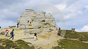 Tourists visiting the Sphinx landmark