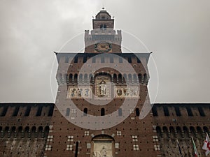 Sforza Castle Castello Sforzesco - Milan, Italy