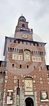 Sforza Castle, Castello Sforzesco, Milano, Italy