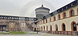 Sforza Castle, Castello Sforzesco, Milano, Italy photo