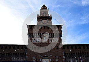 Sforza Castle or Castello Sforzesco is one of the biggest citadels in Europe