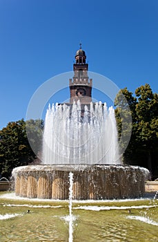 Sforza castle in Milan