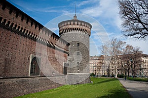 Sforza Castle in Milan photo