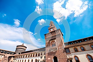 Sforza castle in Milan