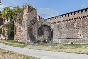 Sforza Castle in Milan, Italy