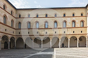 Sforza Castle in Milan, Italy