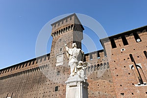 Sforza Castle in Milan Italy - Castello Sforzesco