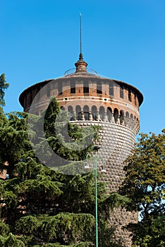 Sforza Castle in Milan Italy - Castello Sforzesco