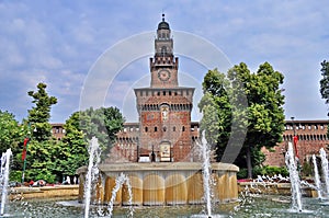 Sforza Castle in Milano