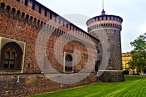 Sforzesco Castello in Milan, Italy