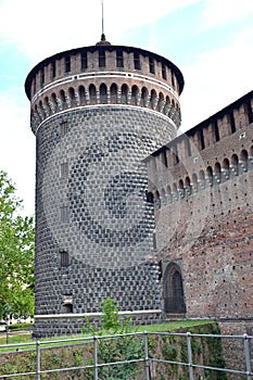 Sforzesco Castle in Milan