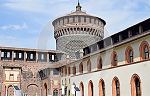 Sforzesco Castle in Milan