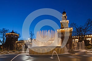 Sforzesco castle in Milan