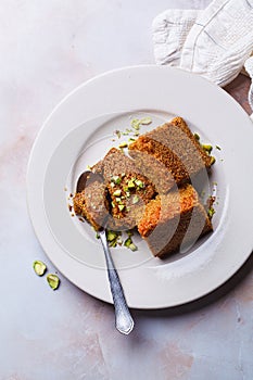 Sfouf - turmeric cake