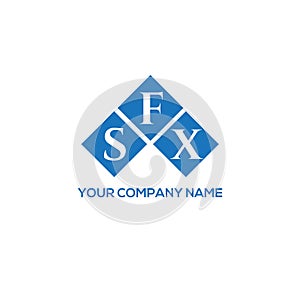 SFX letter logo design on WHITE background. SFX creative initials letter logo concept. SFX letter design