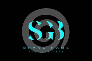 SGB abstract letter logo design